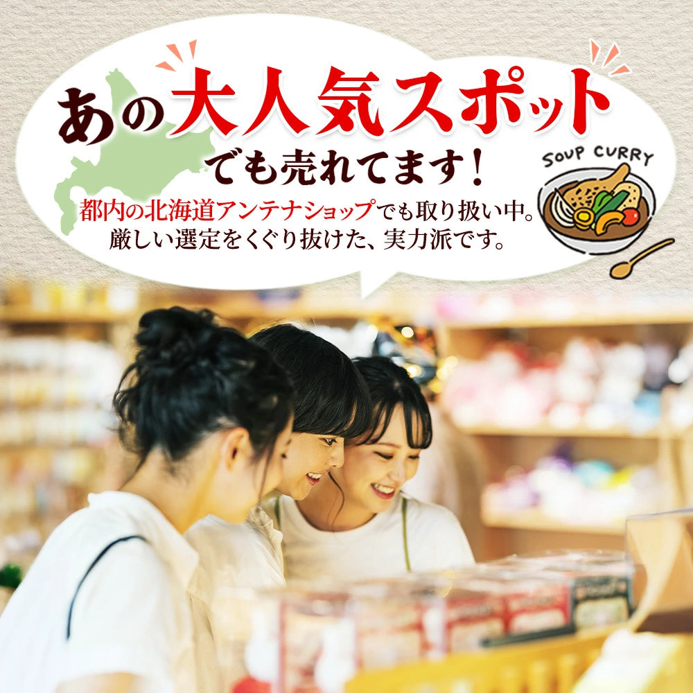 【北国からの贈り物】 まるごとチキンレッグスープカレー  1袋300g （中辛） 2食
